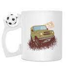 Кружка с футбольным мячиком