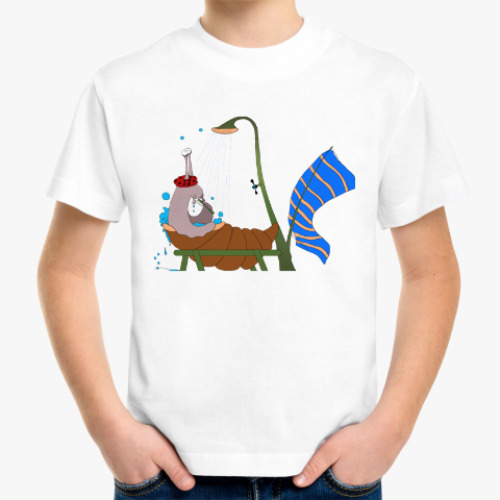 Детская футболка с принтом Гэрри чистюля