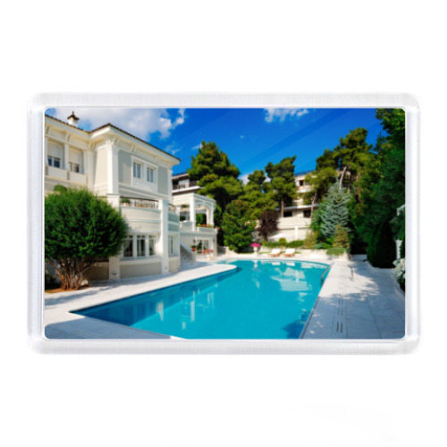 Магнит с принтом Дом