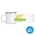 Кружка металлическая белая (круговая запечатка)