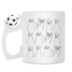 Кружка с футбольным мячиком