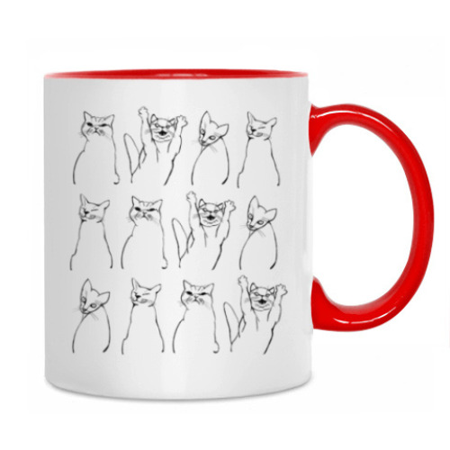 Кружка Кошачьи характеры