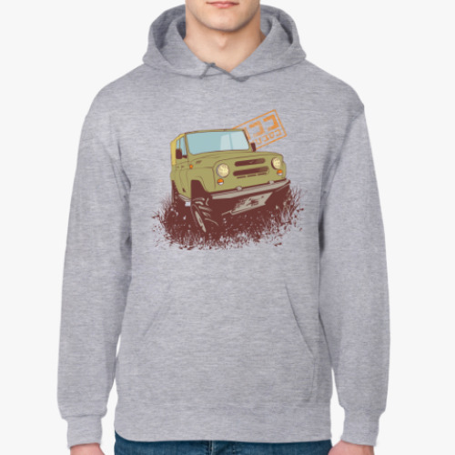 Толстовка худи с принтом 4х4 Off Road УАЗ