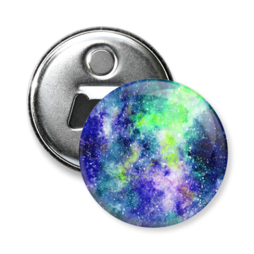 Магнит-открывашка с принтом Космос