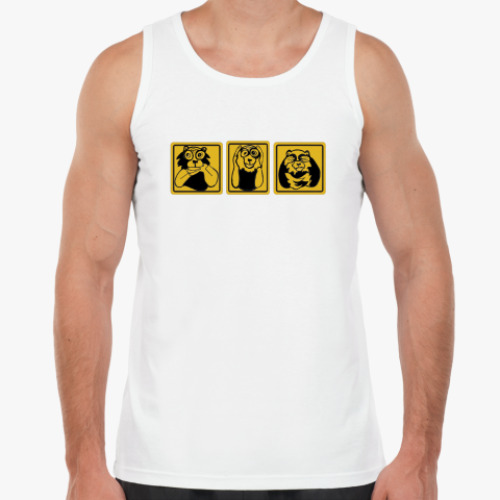 Майка с принтом Три обезьяны