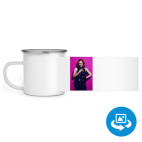 Кружка металлическая белая (круговая запечатка)