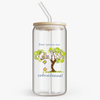 Банка с бамбуковой крышкой