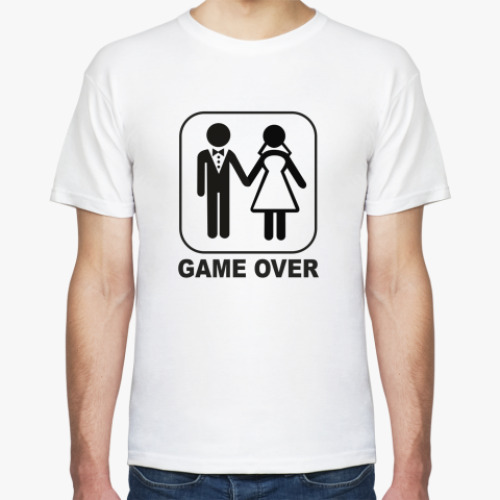 Футболка с принтом Свадьба GAME OVER