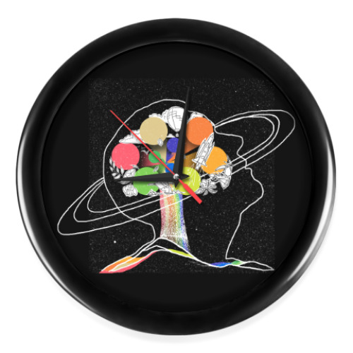 Настенные часы с принтом A Head Full of Dreams