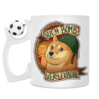 Кружка с футбольным мячиком