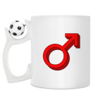 Кружка с футбольным мячиком