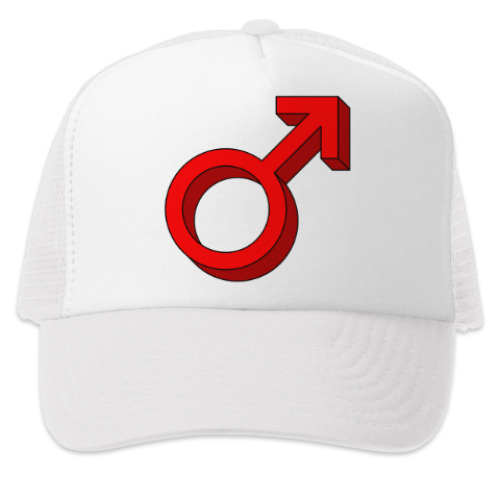 Кепка-тракер с принтом Альфа-самец