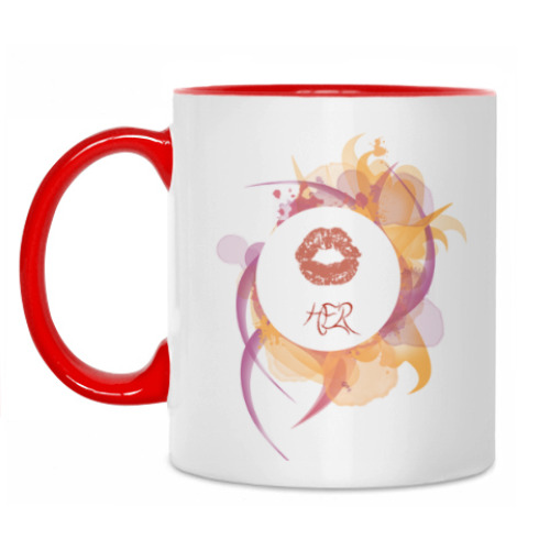 Кружка с принтом для нее