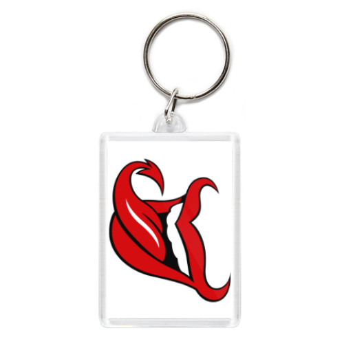 Брелок с принтом Язык дьявола