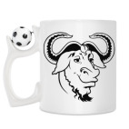 Кружка с футбольным мячиком