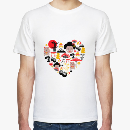 Футболка с принтом Люблю Японию
