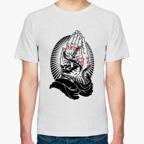 Футболка с принтом Надейся и молись!