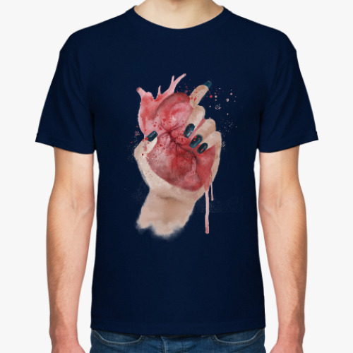 Футболка с принтом Сердце в руке