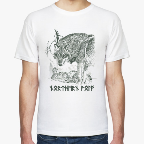 Футболка с принтом Wolves