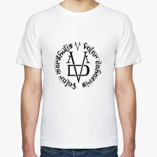 Футболка с принтом Валар Моргулис