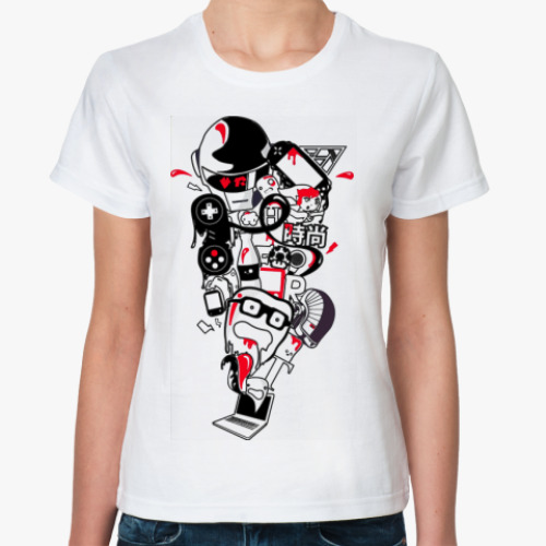 Классическая футболка с принтом  футболка Game World