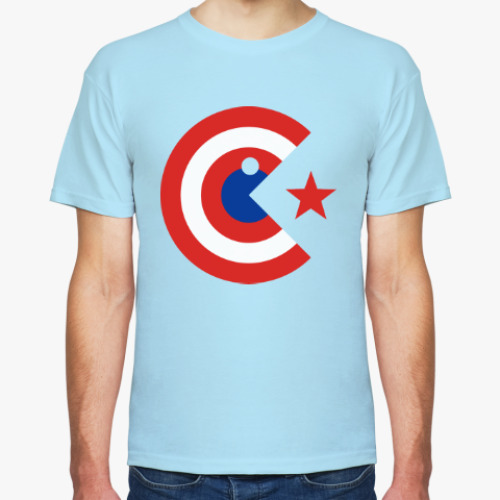 Футболка с принтом Captain Pacman