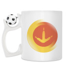Кружка с футбольным мячиком