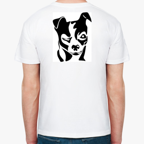 Футболка с принтом собака