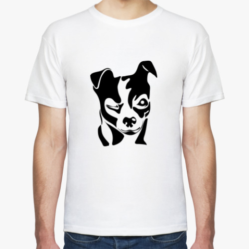 Футболка с принтом собака