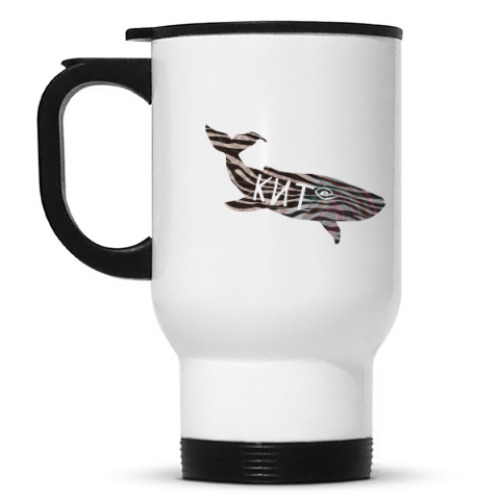 Кружка-термос с принтом кит