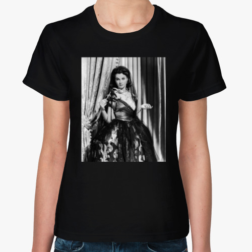 Женская футболка с принтом Вивьен Ли / Vivien Leigh