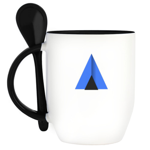 Кружка с ложкой с принтом Ctlos Linux