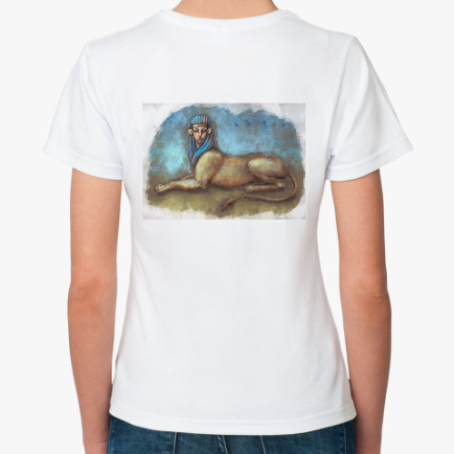 Классическая футболка с принтом Сфинкс