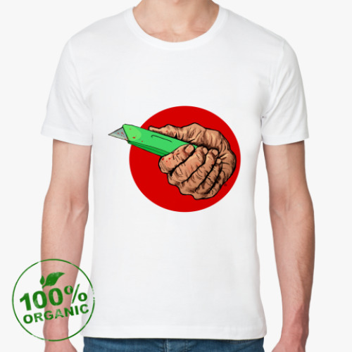 Футболка из органик-хлопка с принтом  knife