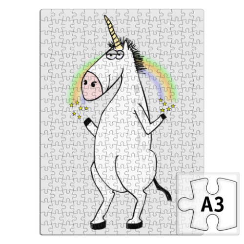 Пазл с принтом Единорог