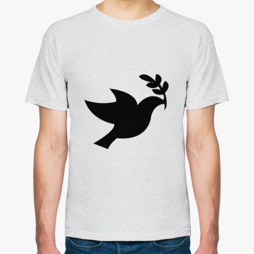 Футболка с принтом Голубь мира