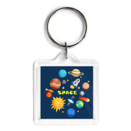 Брелок с принтом Space (Космос)