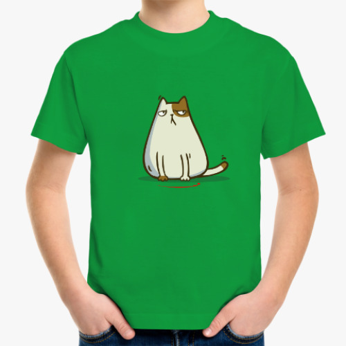Детская футболка с принтом Лазеркот — Пятничный Котик №37