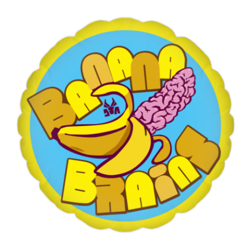 Подушка с принтом Die Antwoord 'Banana Brain'