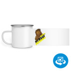 Кружка металлическая белая (круговая запечатка)