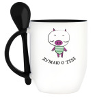 Кружка с ложкой