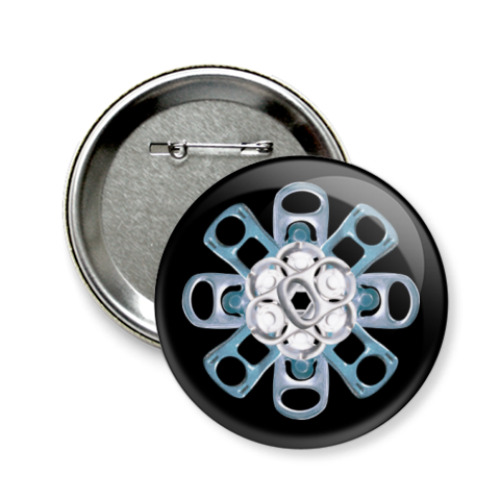 Значок 58мм с принтом Банки