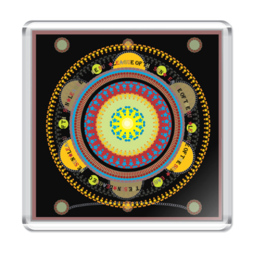 Магнит с принтом League of the sun