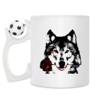 Кружка с футбольным мячиком