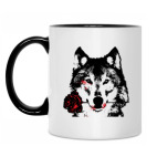 Кружка двухцветная