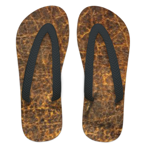 Шлепанцы (сланцы) с принтом Король Африки