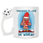 Кружка с футбольным мячиком