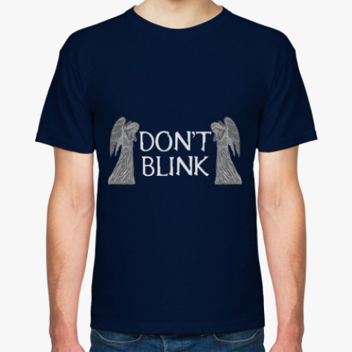 Футболка с принтом Don't blink Доктор Кто