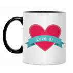 Кружка двухцветная