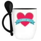 Кружка с ложкой